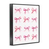 Stupell Industries Pink Bows Rows Black Framed Giclee Art - 3 of 4
