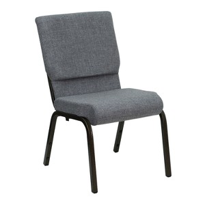 Riverstone Furniture Collection Fabric Church Chair Gray