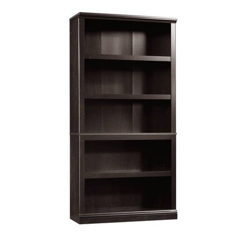 70 5 Shelf Bookcase Estate Black, Sauder Select 3 Shelf Bookcase Estate Black