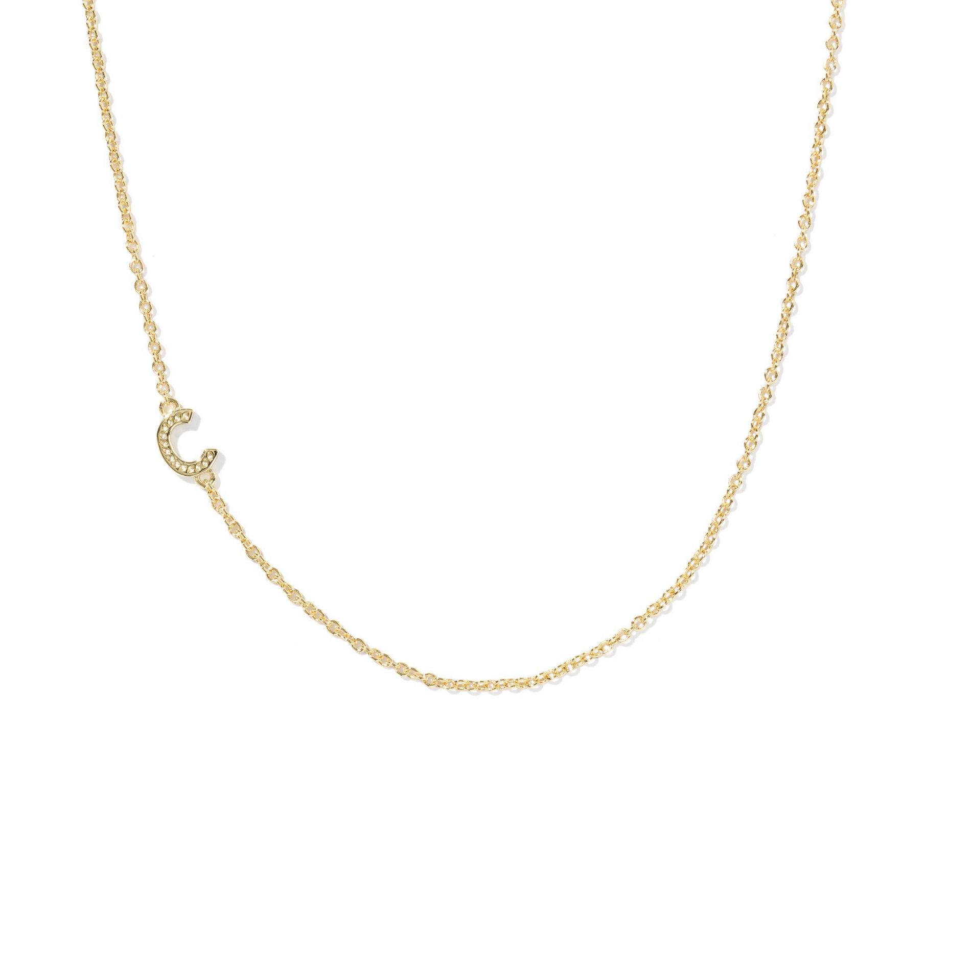 Kendra Scott 14K Gold Over Brass Mini "C" Initial Pendant Necklace - Gold