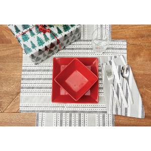 C&F Home Warner Slate Stripe Reversible Napkin Set of 6 - 1 of 4