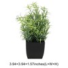 Unique Bargains Artificial Plants Plastic Green 2.76"x2.76"x7.09" 1 Pc - 3 of 4