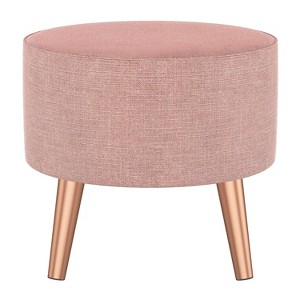 Riverplace Ottoman with Splayed Linen Blush - Project 62