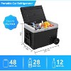 Acekool 37QT Dual-Power Car & Home Storage with Wheels - Cooling/Warming from -4°F to 68°F (Black) - 3 of 4