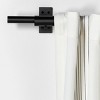 Steel Curtain Rod Matte Black - Hearth & Hand™ with Magnolia - image 3 of 4