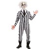 HalloweenCostumes.com Plus Size Beetlejuice Costume for Adults, Black & White Striped Suit for 80s 90s Movie Cosplay & Halloween - 2 of 4
