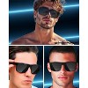 grinderPUNCH 2 Pack XL Polarized Big Wide Frame Large Head Fit Sunglasses for Sports Driving Fishing Glasses - 2 of 4