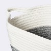 Square Coiled Rope Bin with Color Band - Cloud Island™ - image 3 of 3