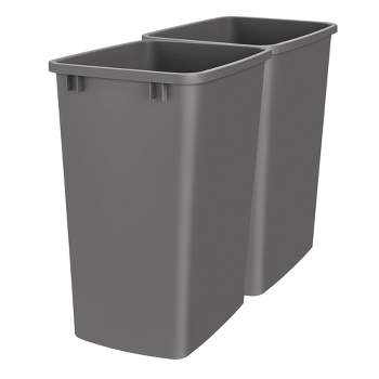Rev-A-Shelf RV-35 Plastic Replacement Trash Bin Waste Container for Pull Out Waste Systems 35 Qt