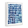 Stupell Industries Blue Polka Dot Pattern Circle Shape Grid Watercolor Framed Giclee Art - 2 of 4