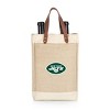 NFL New York Jets Pinot Jute Insulated Wine Bag - Beige - 2 of 4