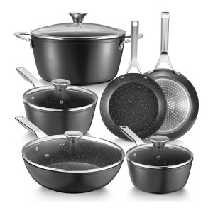 Nebula Vortex Dishwasher-Safe Nonstick Induction Cookware Set - 1 of 3