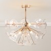 Rennnsan Indravin 22"W 4-Light Dandelion Glass Modern Dimmable Semi Flush Mount in Gold - 2 of 4
