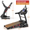 4.5HP Foldable Electric Treadmill Running Machine Exercise Home, Low Noise, 15% Auto Incline,300 Lb Capacity, Bluetooth - 3 of 4