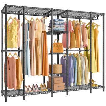 Raybee 76 W Oversized Clothes Rack, 990lbs Freestanding Portable
