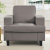 Mjkone 35" Width Chenille Fabric Armchair Sofa,Cloud Sleeper Comfy Upholstered Sectional Sofa Chair - 4 of 4