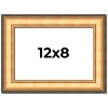 PosterPalooza | Photo Size Traditional Gold Picture Frame - UV Acrylic, Foam Board Backing, Hanging Hardware - 2 of 4