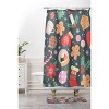 Deny Designs Emanuela Carratoni Ditsy Christmas Theme Shower Curtain - 3 of 3