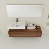 ChicFurnit Bathroom Storage Cabinets Vanity With Resin Sink Soft Close Drawer And Modern Storage For Contemporary Homes, Brown, 58.7"*18.1"*15.8" - 2 of 4
