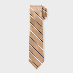 Men's Striped Neck Tie - Goodfellow & Co™ Khaki & White - 1 of 3