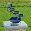 Smart Solar 22" Ceramic Solar Cascade Tiered Fountain - Blueberry - 2 of 3