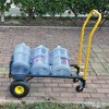 Hand Truck Dolly 2 Wheel Dolly Cart And 4 Wheel Push Cart With Swivel Wheels 330 LBS Capacity Heavy-Duty Luggage Trolley Cart For Moving Warehouse - 4 of 4