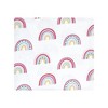 Hudson Baby Infant Girl Cotton Flannel Receiving Blankets, Modern Rainbow, One Size - image 3 of 4