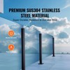VEVOR Glass Clamp, 41.34" Height Glass Railing Bracket for 0.39 "-0.47 " Thickness Tempered Glass, 304 Stainless Steel Glass Mounting Clamp, Black - 3 of 4