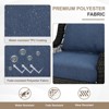 Aoodor Outdoor Deep Seat Cushion Set, Waterproof Patio Furniture Cushions with Adjustable Straps & Removable Cover - 4 of 4