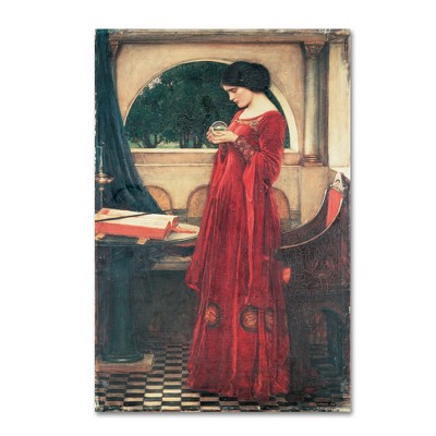 John William Waterhouse Red and Black Canvas Art 16x24