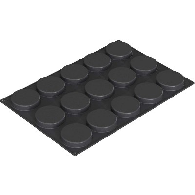 Silikomart Professional SQ074 Silicone Mold, Cavity Size is 4" Diameter x 0.78" High, 15 Cavities