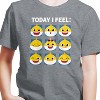 Boys' - Baby Shark - Today I Feel Grid Short Sleeve Graphic T-Shirt - 2 of 4
