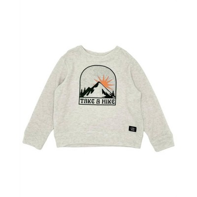 Boy's Kid's Take A Hike Hacci Pullover Sweatshirt - feather 4 arrow