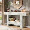 Tribesigns 62.99-Inch Long Console Table, Farmhouse Entryway Table with Storage - 2 of 4