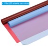 Unique Bargains Decorative DIY Craft Bouquet Gift Packaging Wrap Paper 22.4" x 22.4" 40 Sheets Carmine Blue - 3 of 4