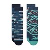 STANCE Men's Striped Seared Crew Socks 2pk - Blue/Light Aqua Blue L - 4 of 4