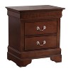 HomeStock Cappuccino Nightstand 24x22x16 with One Spacious Drawer, Compact Bedside Table for Storage and Rich Modern Bedroom Accent - 3 of 4