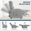 Recliner Chair - Ergonomic Adjustable Home Theater Seating w/ Tall Back, Wide Arms, Padded Seat & Side Pocket - 4 of 4