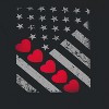 Rerun Island Men's Usa Flag Heart Short Sleeve Graphic Cotton T-Shirt - 2 of 3