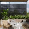 MAYEERTY Galvanized Steel Privacy Screen Outdoor and Indoor Divider Freestanding Decorative Screen for Balcony Garden 1pcs - 2 of 4