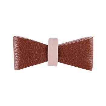 PoisePup – Luxury Pet Dog Bow Tie – Soft Premium Leather Bowtie for Small and Large Dogs - Bella Rose