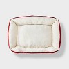 Printed Holiday Bolster Dog Bed - Boots & Barkley™ - 2 of 4