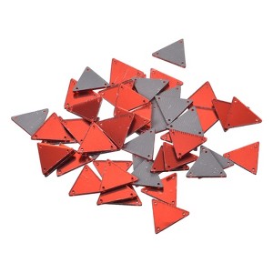 Unique Bargains Flat Back Sew on Irregular Mirror Rhinestones Beads 50 Pcs - 1 of 4