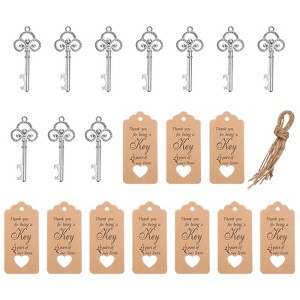 Unique Bargains Vintage Wedding Party Favor Souvenir Bottle Openers Set - 1 of 4