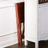 The Lakeside Collection Crisscross Folding Office Furniture - Walnut Desk - 4 of 4