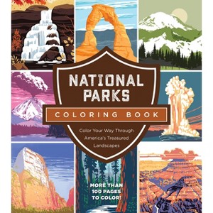 National Parks Coloring Book - by  Editors of Chartwell Books (Paperback) - 1 of 1
