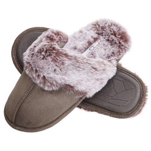 Jessica Simpson Womens Micro-suede Bootie Slipper - Grey/medium : Target