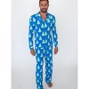 RuffleButts SoftSnooze Gender Inclusive Holiday Adult Button Up Pajama Set - 2 of 4