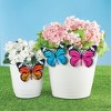 Collections Etc Colorful Butterfly Pot Hangers - Set of 3 White - 2 of 2