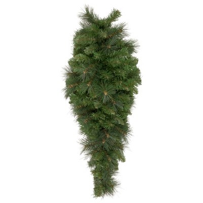 Northlight 20" Pre-lit Decorated Green Pine Artificial Teardrop ...